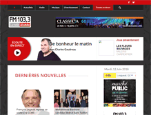 Tablet Screenshot of fm1033.ca